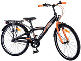 Volare Thombike Kinderfiets Jongens 24 inch Zwart Oranje 3 versnellingen