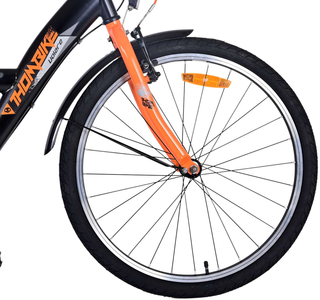 Volare Thombike Kinderfiets Jongens 24 inch Zwart Oranje 3 versnellingen