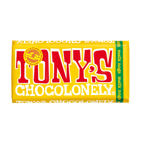 Tony's chocolonely reep melkchocolade noga (15x 180gr)