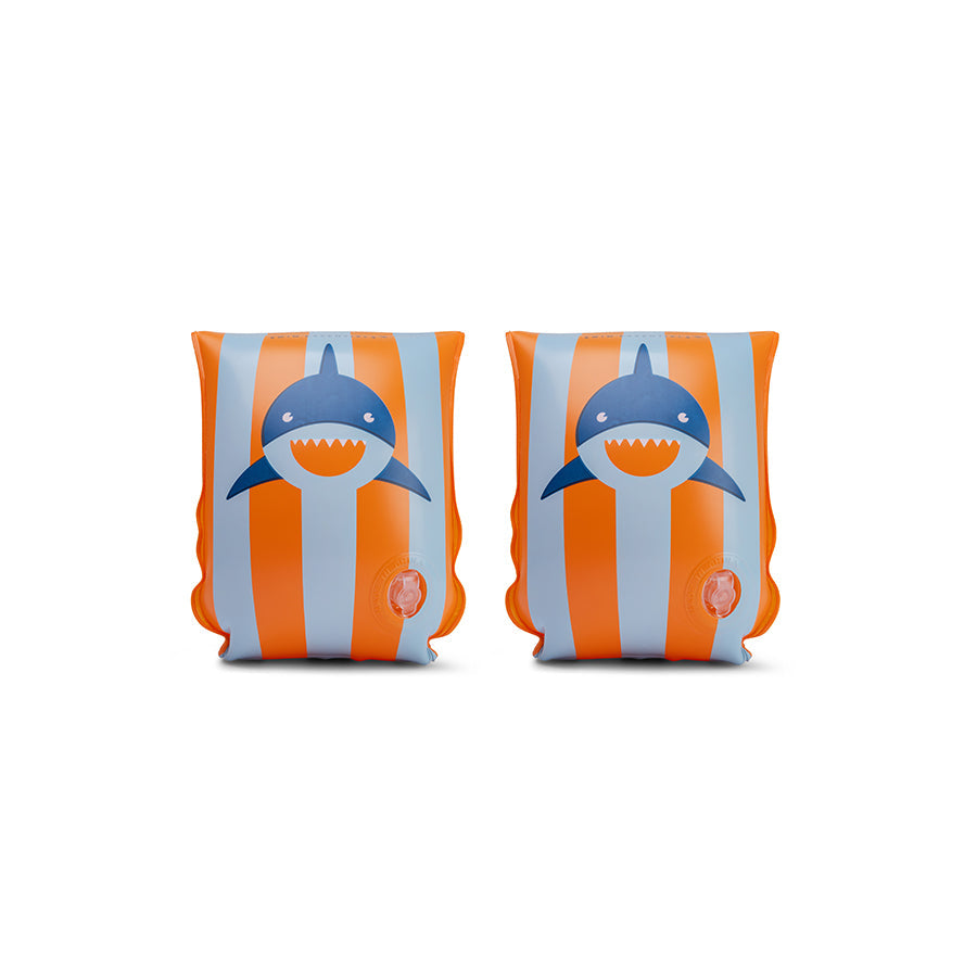 Tropical shark | oranje blauw zwembandjes 2-6 jaar