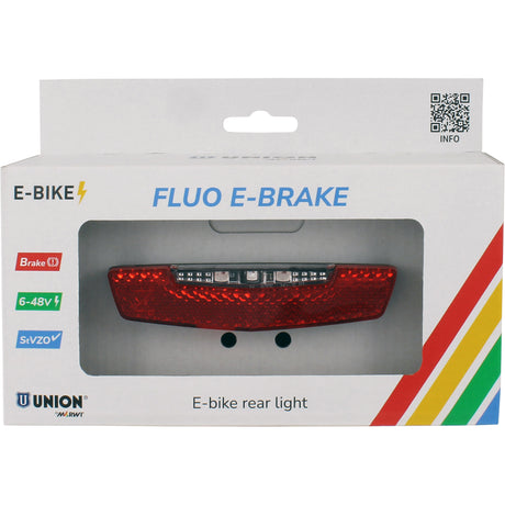 Union rear light ebike fluo e-brake w. brak.