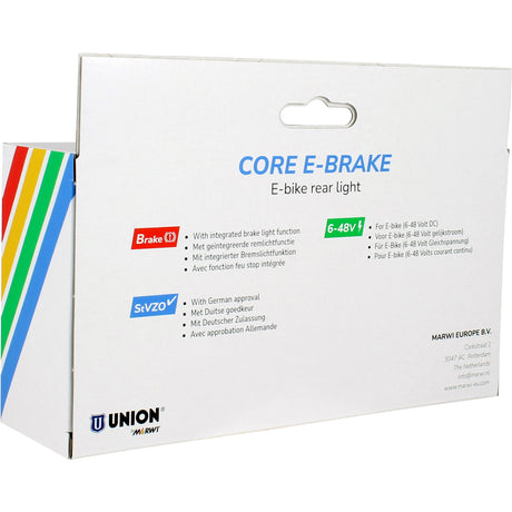 Union rear light ebike core e-brake