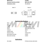 Union kogellager cb-066 mr16100 2rs (10x28x8)
