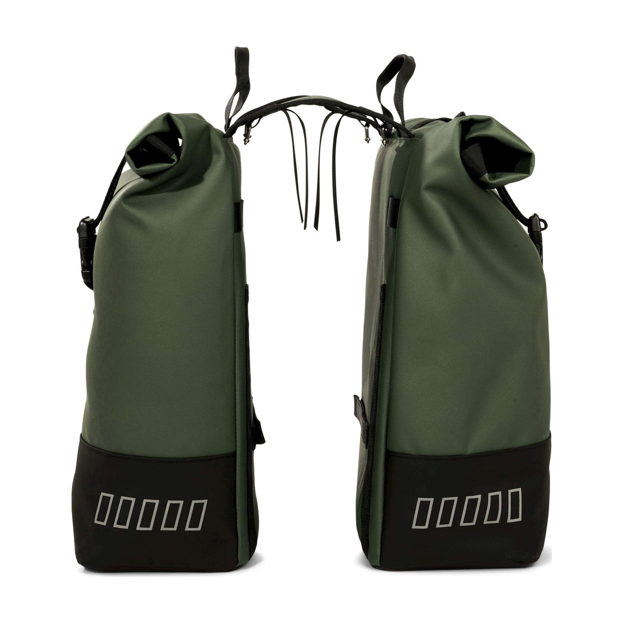 Urbanproof tas double roll up recycle 38l groen