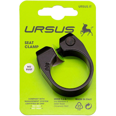 Ursus zadelpenklem 37,0mm zonder snelspanner alu zwart
