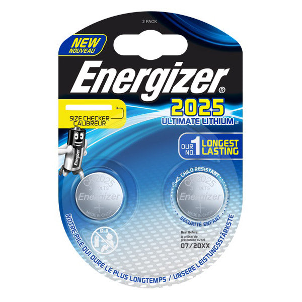 Enerdis energizer ultimate lithium 3v cr2025 blister 2 stuks