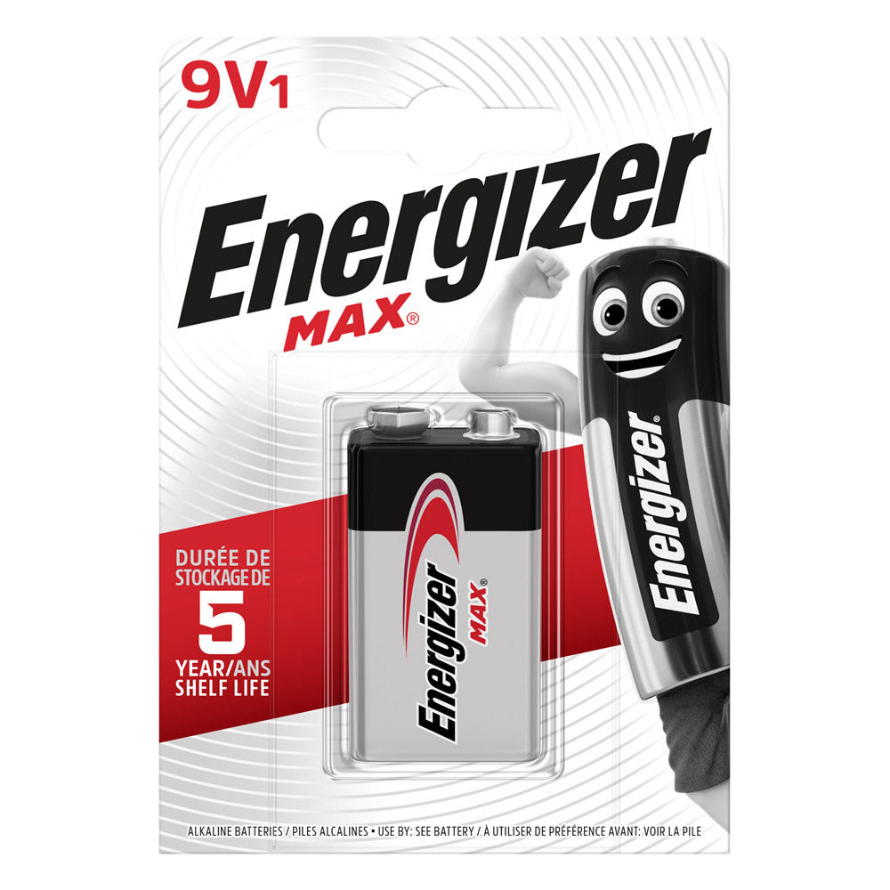 Enerdis energizer max 9v 6lr61 blister 1 stuk