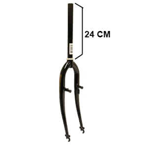 Vork 26 inch atb 1 draad v-brake zwart