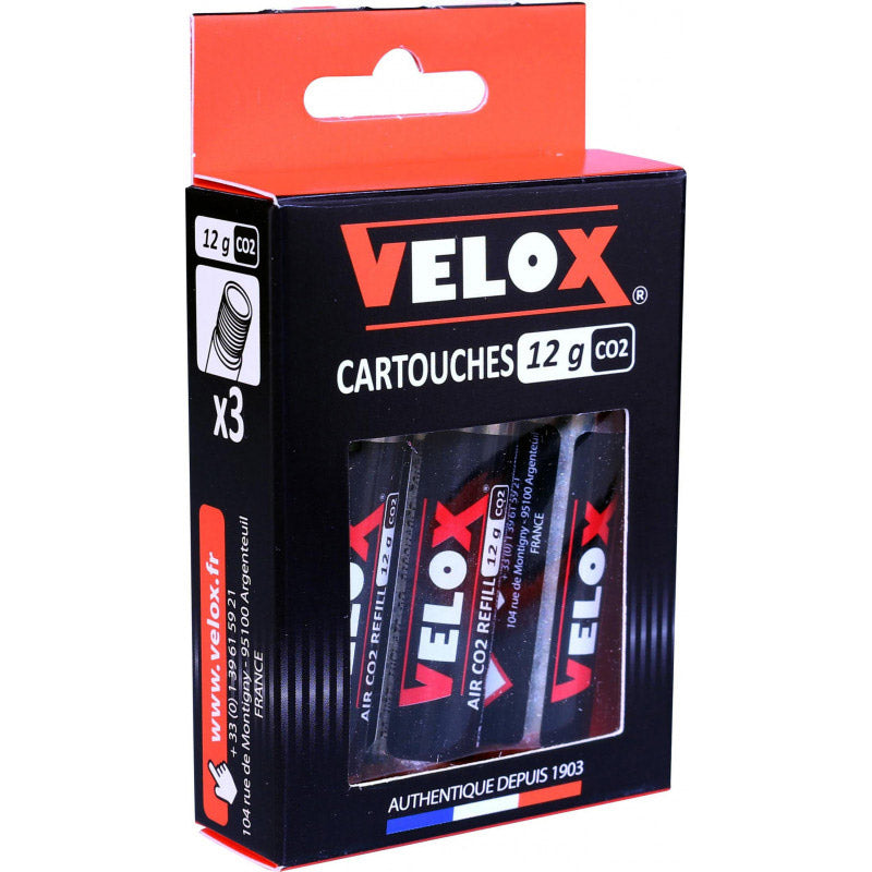 Velox co2-patroon met schroefdraad 12g (3st)