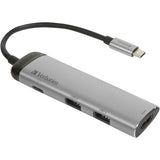 Verbatim USB 3.2 Gen 1 multiport hub, USB-C > 2x USB-A + US