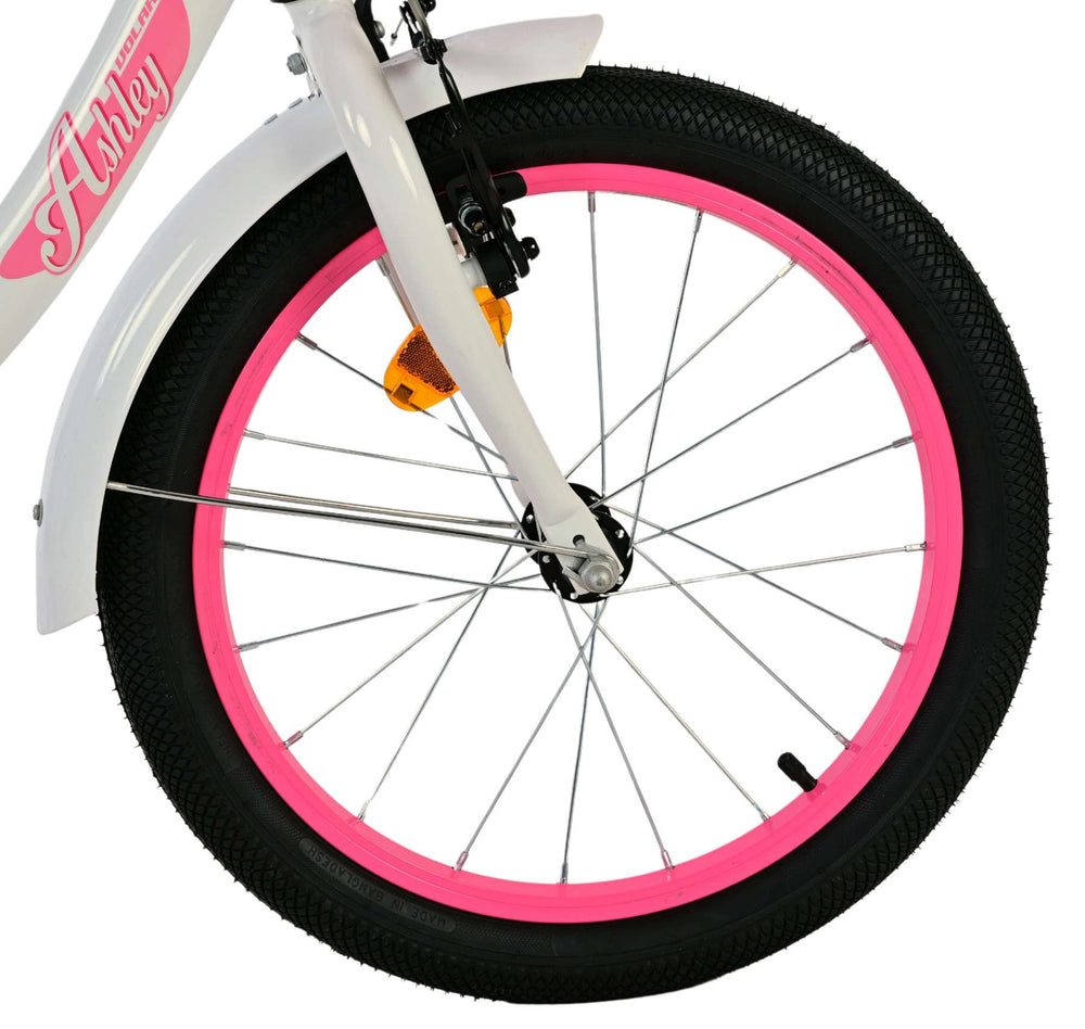 Volare ashley kinderfiets - meisjes - 18 inch - wit