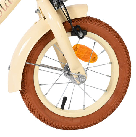 Volare ashley kinderfiets - meisjes - 12 inch - créme - twee handremmen