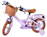 Volare ashley kinderfiets - meisjes - 12 inch - lila - twee handremmen