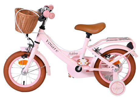 Volare ashley kinderfiets - meisjes - 12 inch - roze - twee handremmen