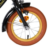 Volare ashley kinderfiets - meisjes - 12 inch - zwart - twee handremmen