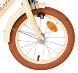 Volare ashley kinderfiets - meisjes - 14 inch - creme - twee handremmen