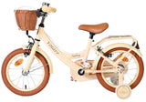 Volare ashley kinderfiets - meisjes - 14 inch - creme - twee handremmen