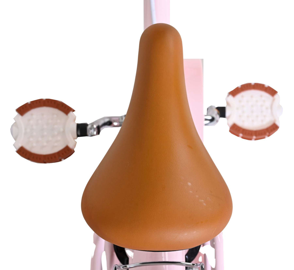 Volare ashley kinderfiets - meisjes - 14 inch - roze - twee handremmen