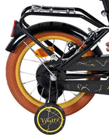 Volare ashley kinderfiets - meisjes - 14 inch - zwart - twee handremmen