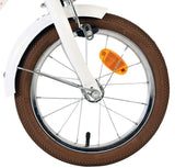 Volare blossom kinderfiets - meisjes - 14 inch - wit - twee handremmen