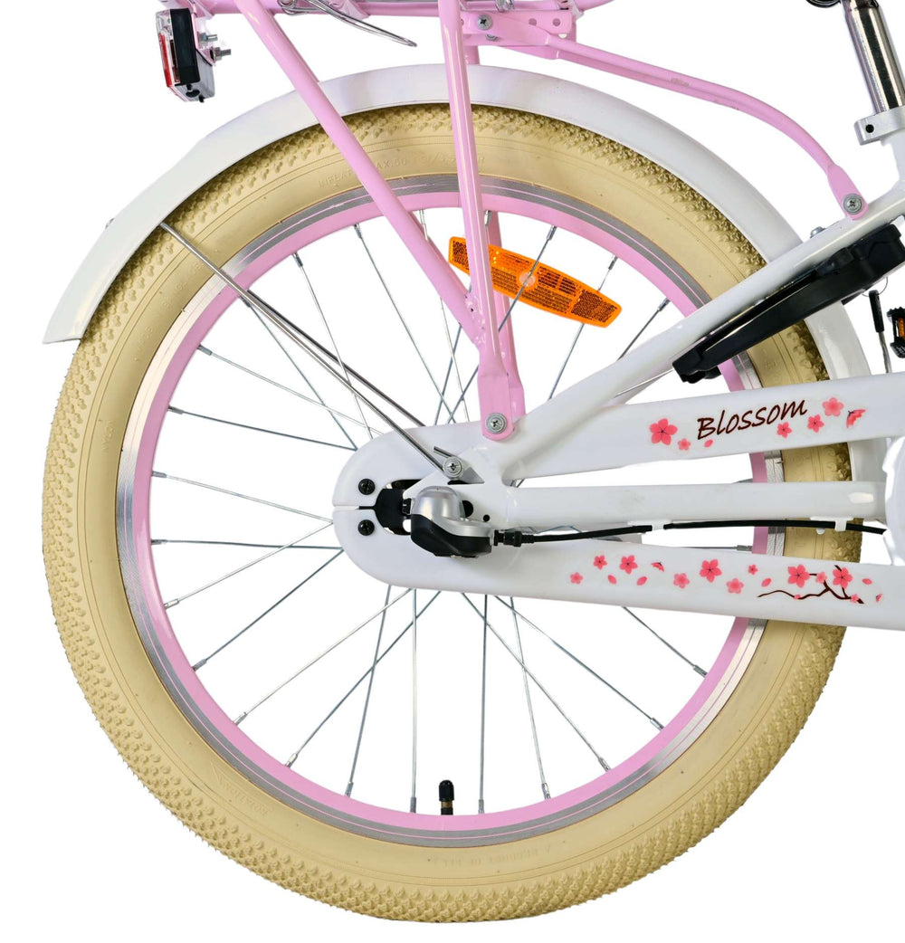 Volare blossom kinderfiets - meisjes - 20 inch - wit - nexus 3