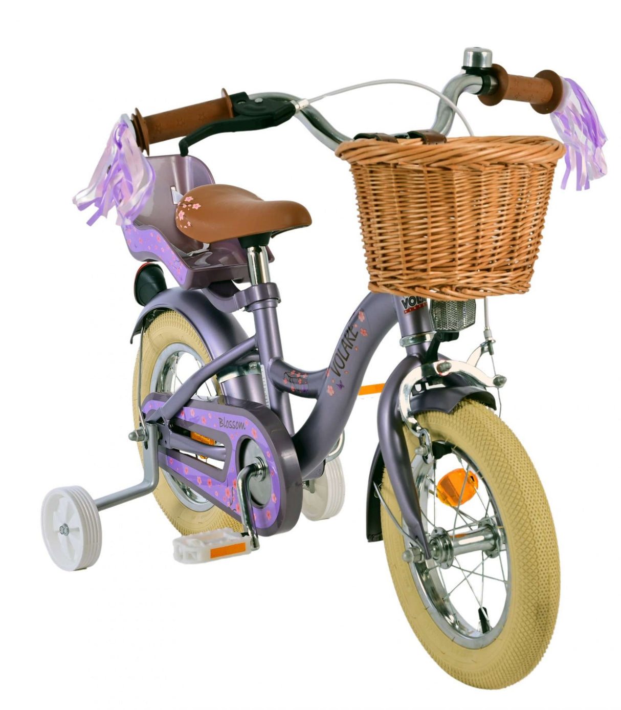 Volare blossom kinderfiets - meisjes - 12 inch - paars