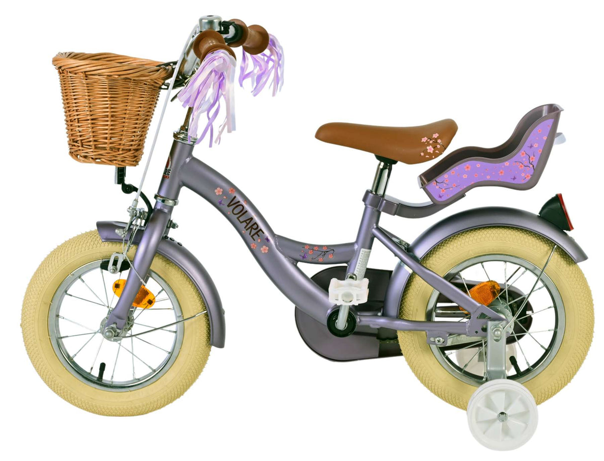 Volare blossom kinderfiets - meisjes - 12 inch - paars