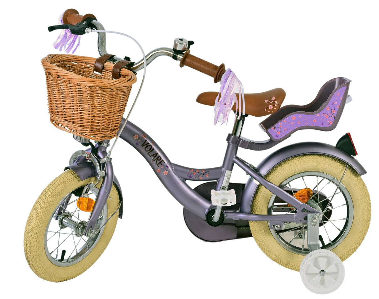 Volare blossom kinderfiets - meisjes - 12 inch - paars