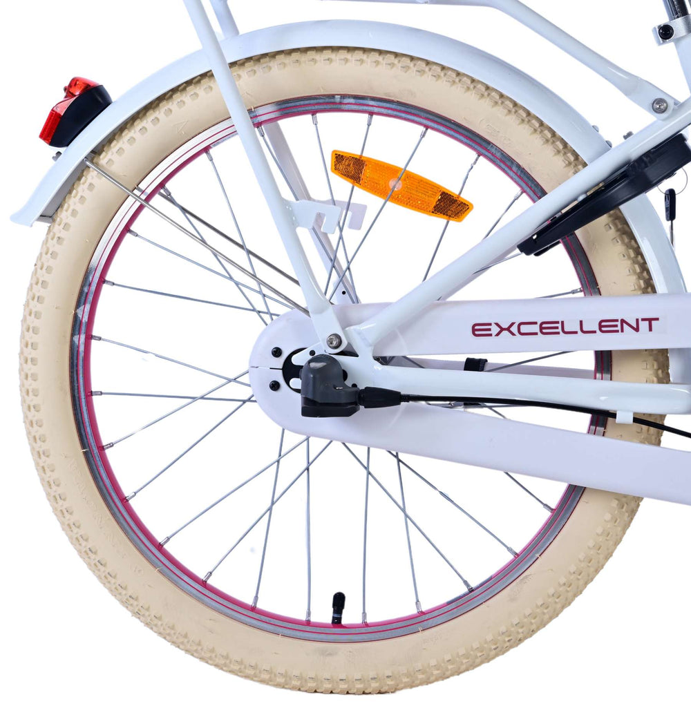 Volare Volare Kinderfiets Meisjes 20 inch Wit 3 versnellingen