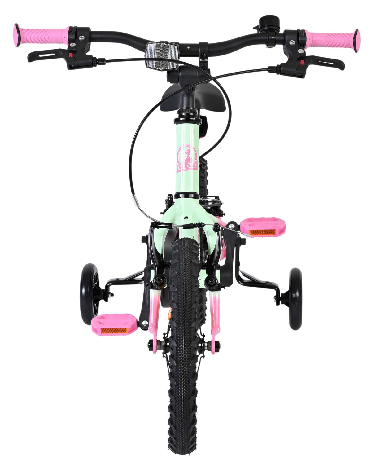Volare milano kinderfiets - meisjes - 14 inch - mintgroen - twee handremmen