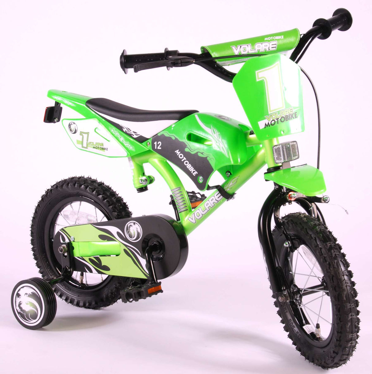 Volare Motorbike Kinderfiets Jongens 12 inch Groen 95% afgemonteerd