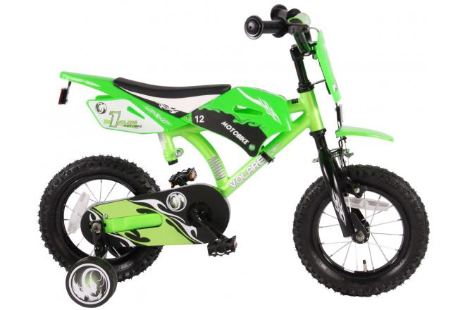 Volare Motorbike Kinderfiets Jongens 12 inch Groen 95% afgemonteerd