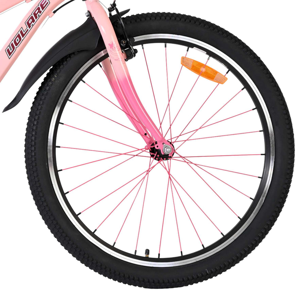Volare mystic kinderfiets - 24 inch - roze - 7 speed