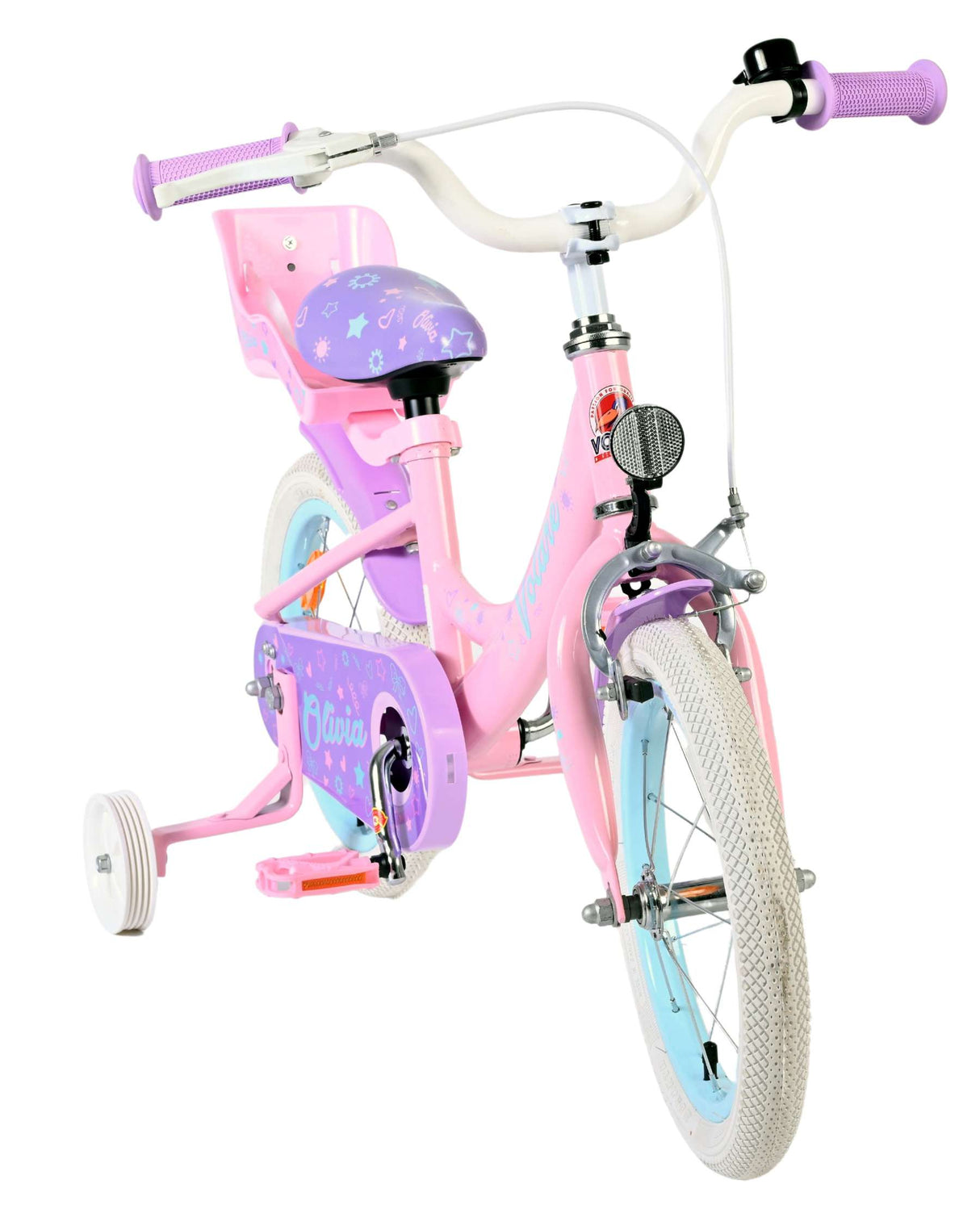 Volare olivia kinderfiets - meisjes - 14 inch - roze