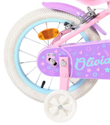 Volare olivia kinderfiets - meisjes - 14 inch - roze - twee handremmen