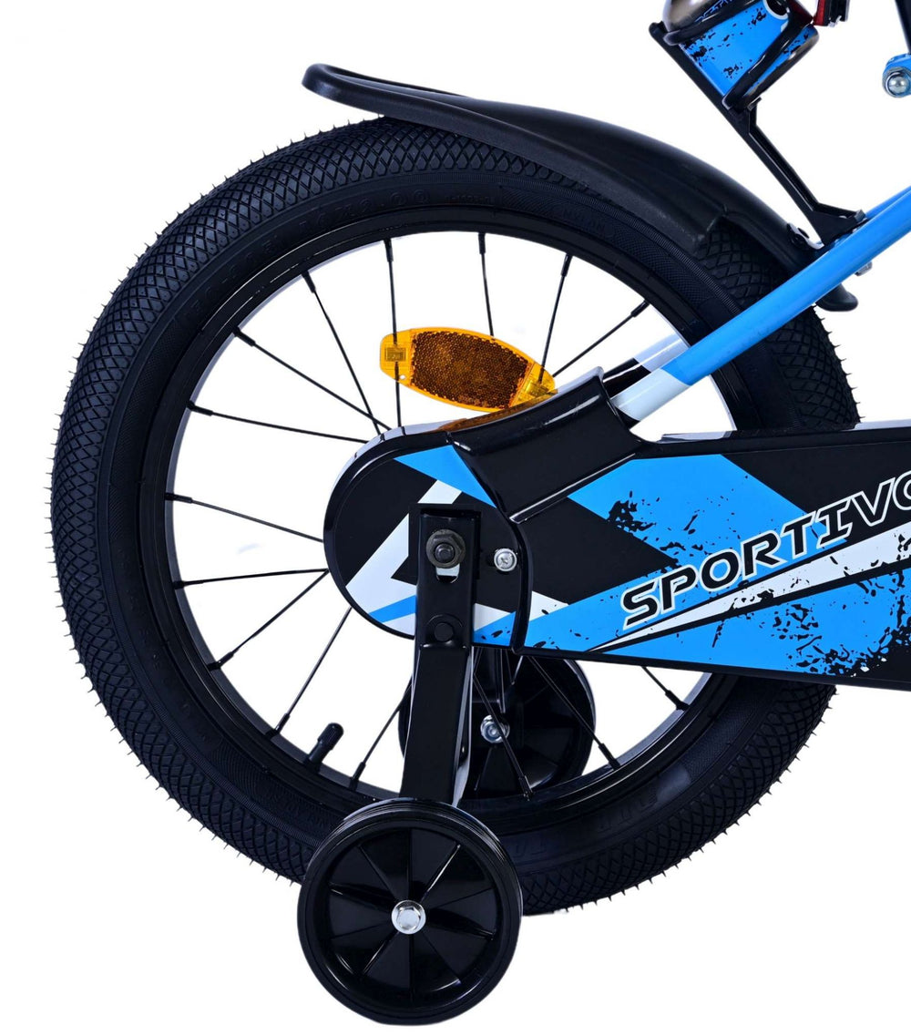 Volare sportivo kinderfiets - jongens - 16 inch - blauw zwart