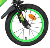 Volare strike kinderfiets - jongens - 14 inch - zwart groen