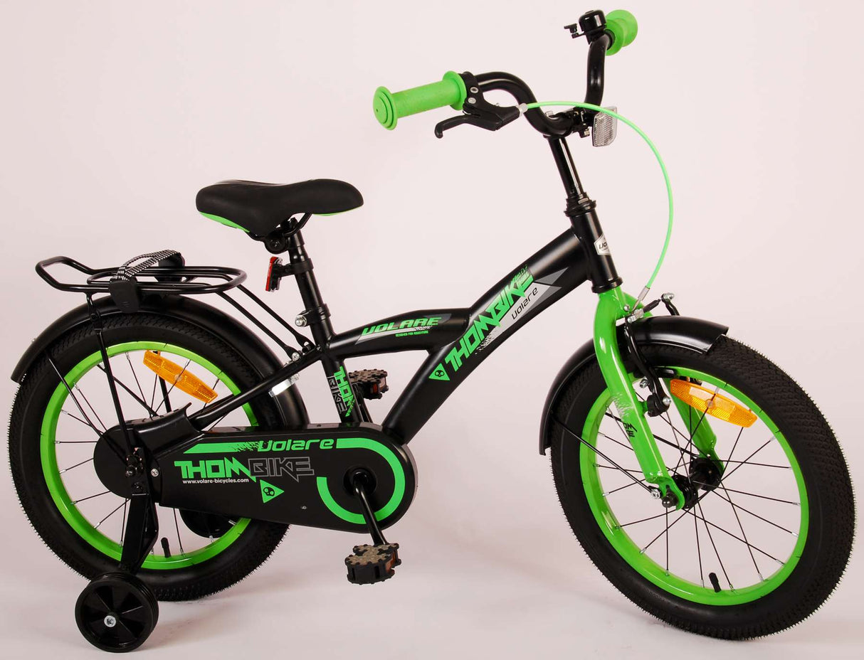 Volare Thombike Kinderfiets Jongens 16 inch Zwart Groen