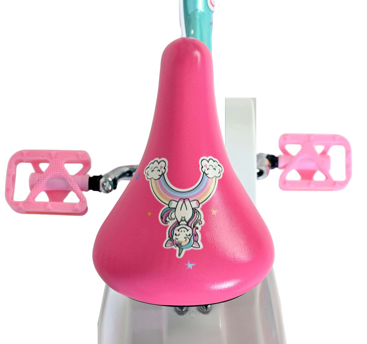 Volare unicorn kinderfiets - meisjes - 12 inch - groen - twee handremmen