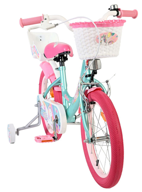 Volare unicorn kinderfiets - meisjes - 16 inch - groen