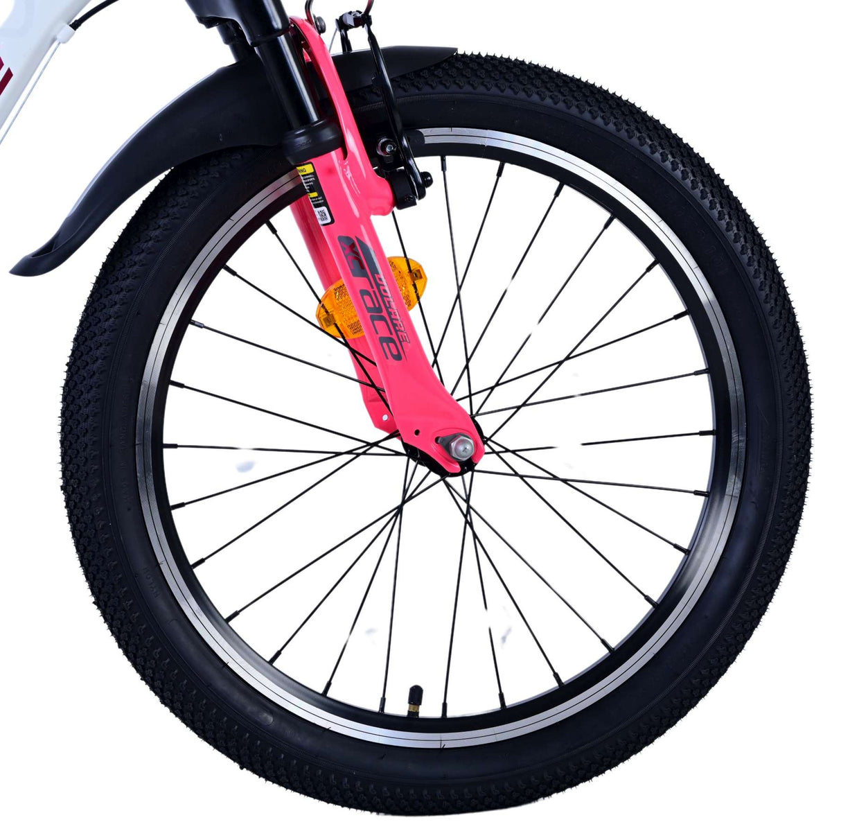 Volare xc race kinderfiets - 20 inch - wit roze - 7 speed
