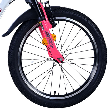 Volare xc race kinderfiets - 20 inch - wit roze - 7 speed