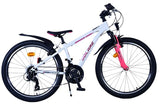 Volare xc race kinderfiets - 24 inch - wit roze - 21 speed