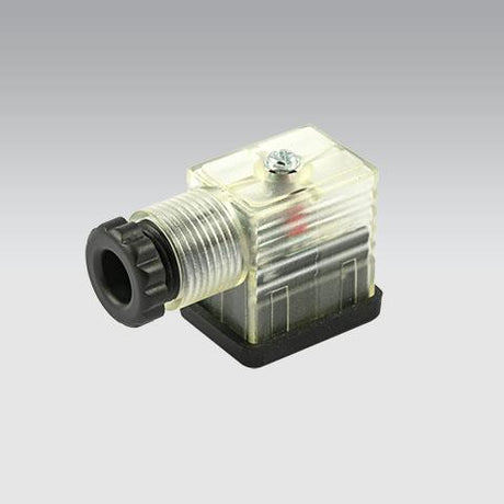 Metal work stekker transparant 22mm led 24v met blusdiode