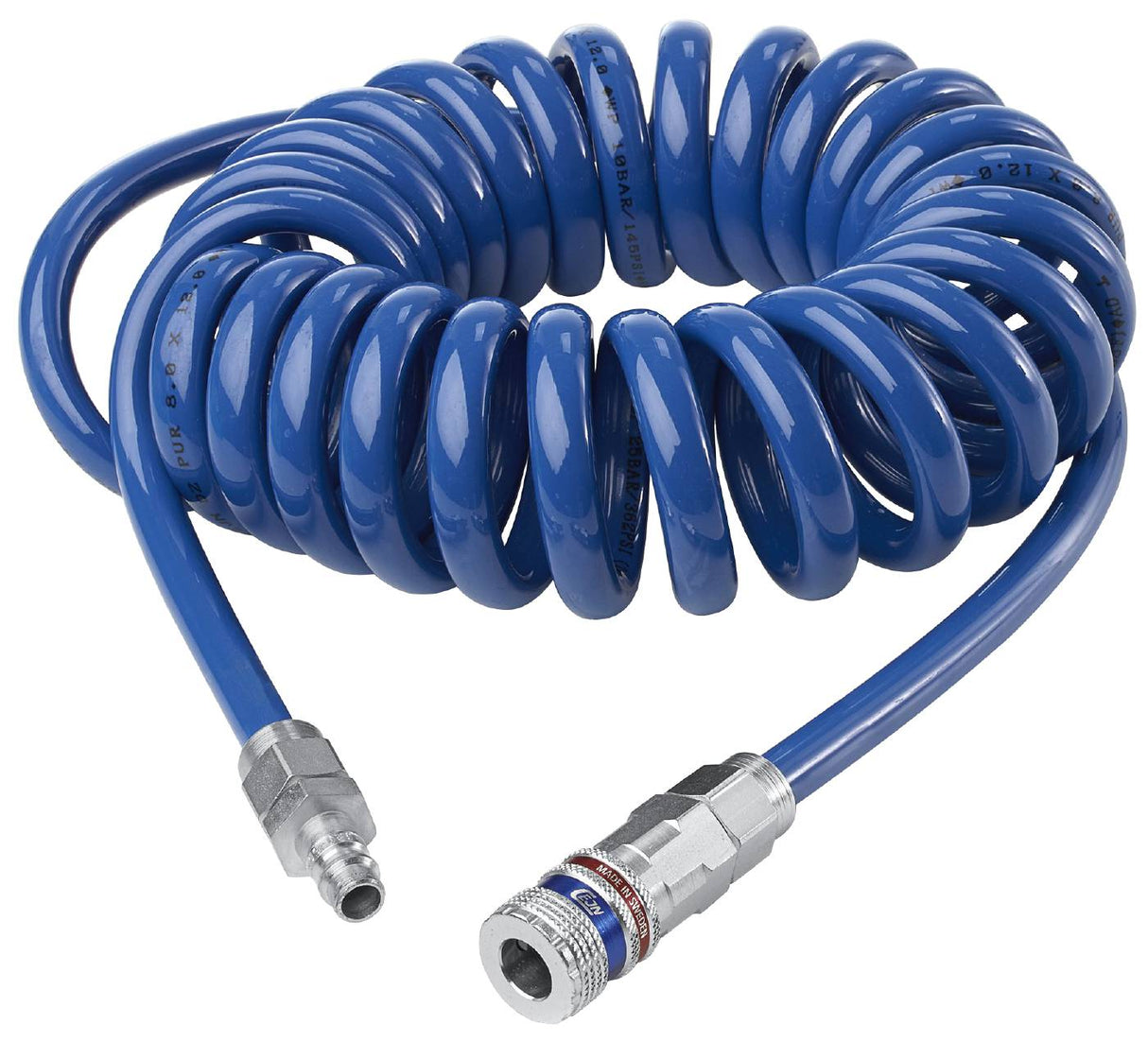 Whispair spiraalslang blauw 8mm