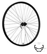 Roland voorwiel 28 inch 622 zwart rvs spaak schijfrem centerl. taurus21