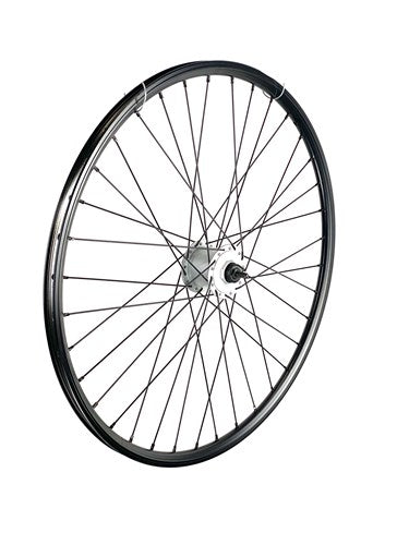 Shimano voorwiel 28 inch 622 zwart zwarte spaak naafdynamo