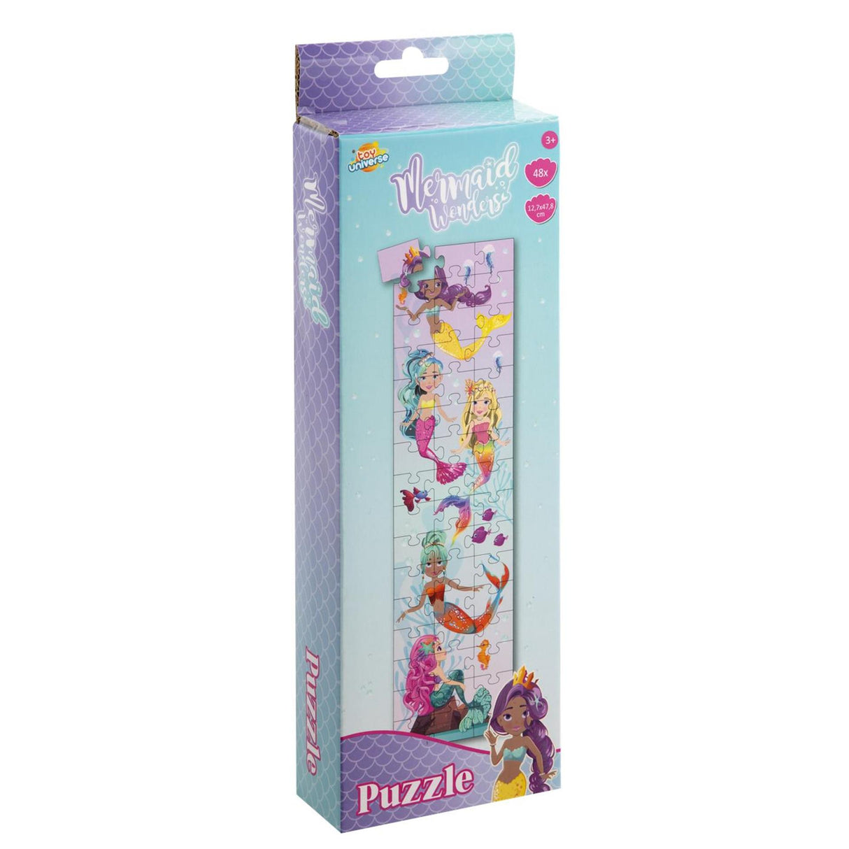 Toy universe puzzel long 48pcs 25x9x4cm 4ass fsc