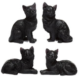 Zwarte kat miniatuur beeldjes