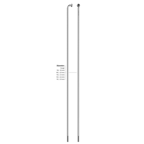 Sapim spaak 13-296 leader rvs zonder nippel (100st)